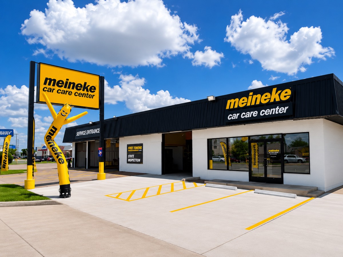 Meineke Bear Creek storefront at 4696 Hwy 6 N, Houston TX
